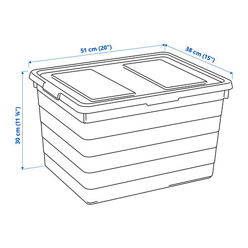 SOCKERBIT storage box with lid