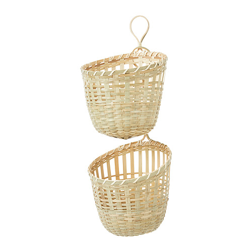 TOLKNING basket hanging, set of 2