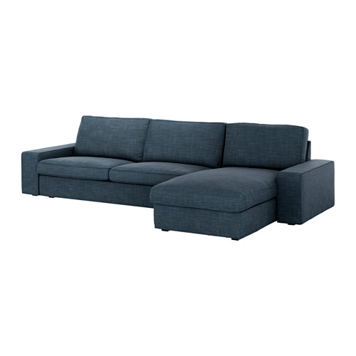 Kivik 4 Seat Sofa With Chaise Longue Hillared Dark Blue Ikea