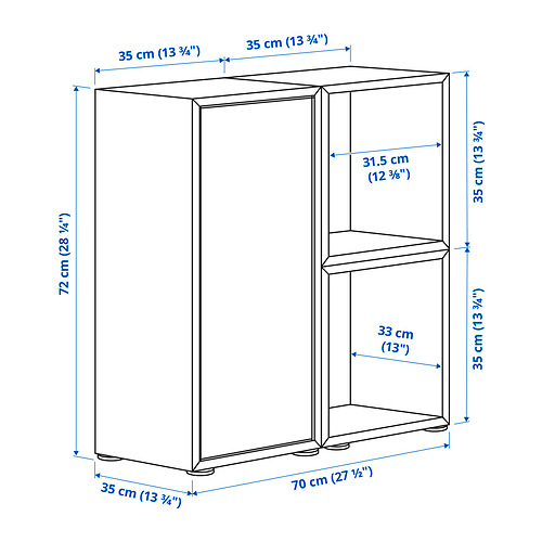 EKET cabinet combination with feet