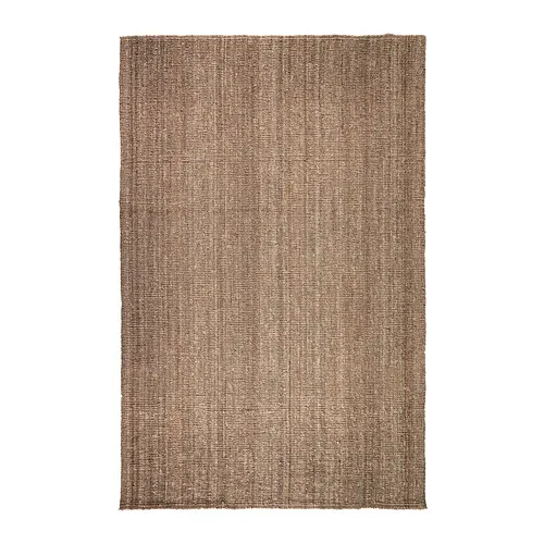 VODSKOV - rug, flatwoven, natural/light grey, 133x195 cm | IKEA