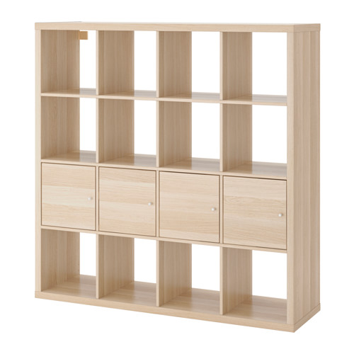 KALLAX shelving unit with 4 inserts