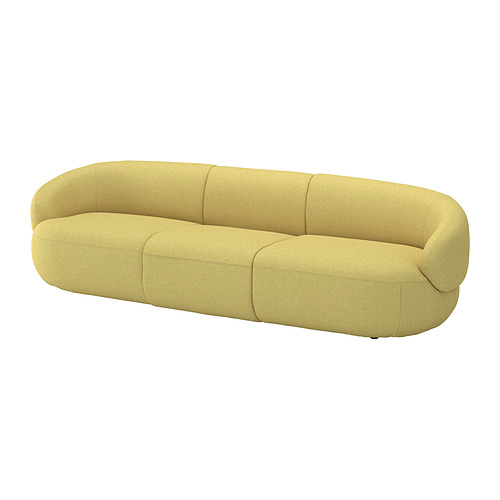 LILLESÄTER - 四座位梳化, Gunnared 亮綠-黃色 | IKEA 香港及澳門 - E1000160_S4