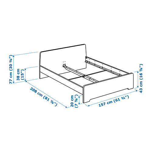 ASKVOLL bed frame