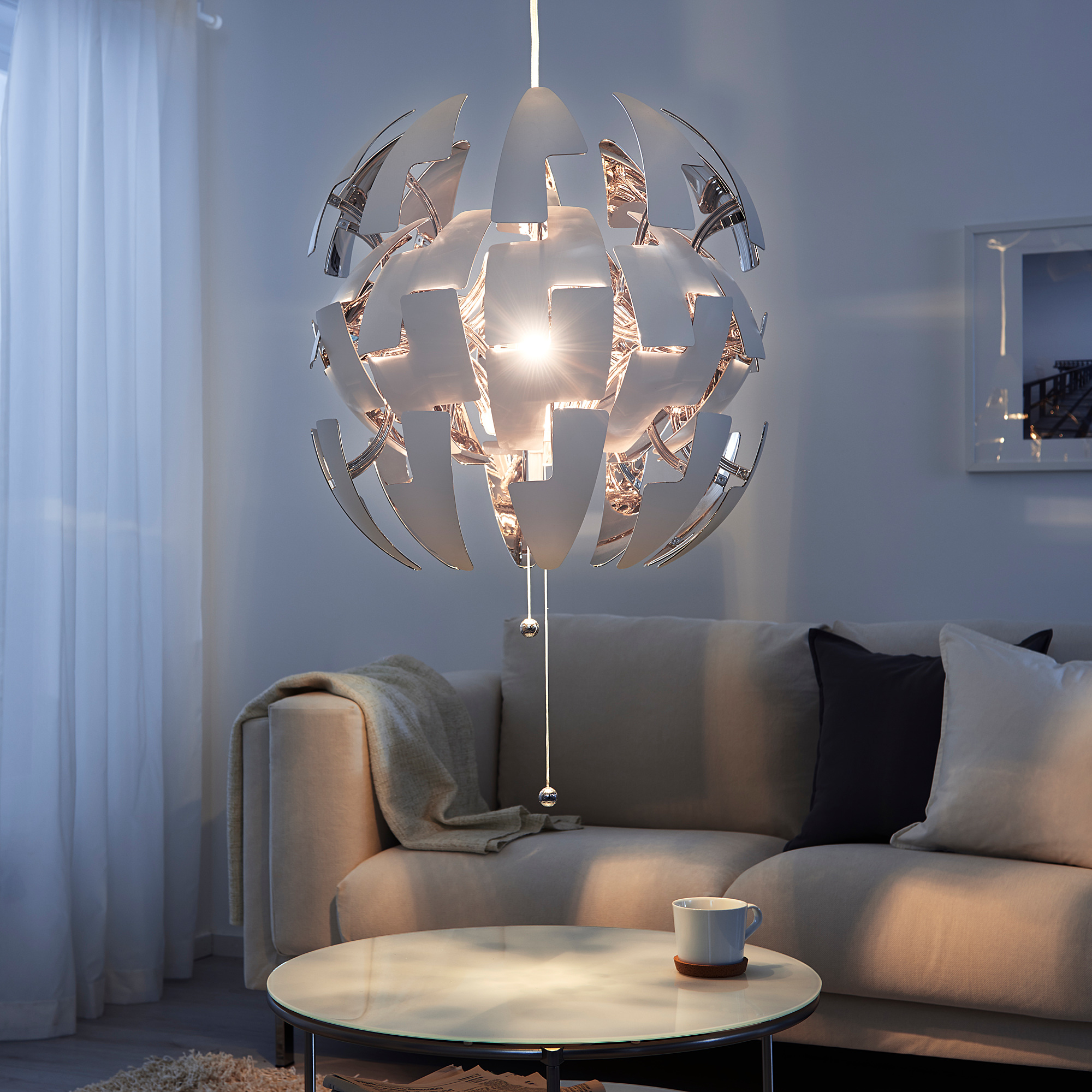 IKEA PS 2014 - pendant lamp, white/silver-colour | IKEA Hong Kong and