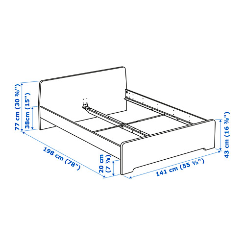 ASKVOLL bed frame