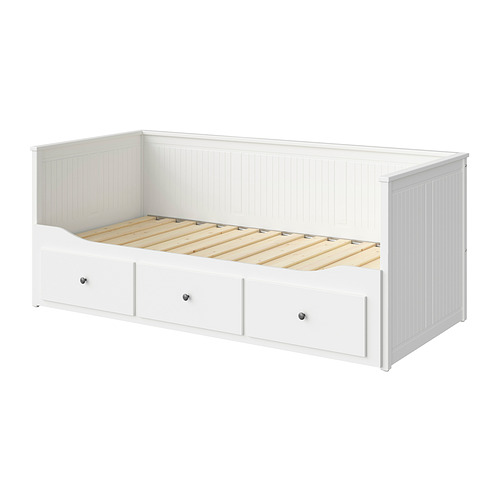 HEMNES day-bed frame with 3 drawers