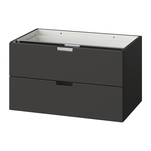 NORDLI modular chest of 2 drawers