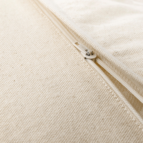 KUSTFLY cushion cover, 50x50 cm, beige/black