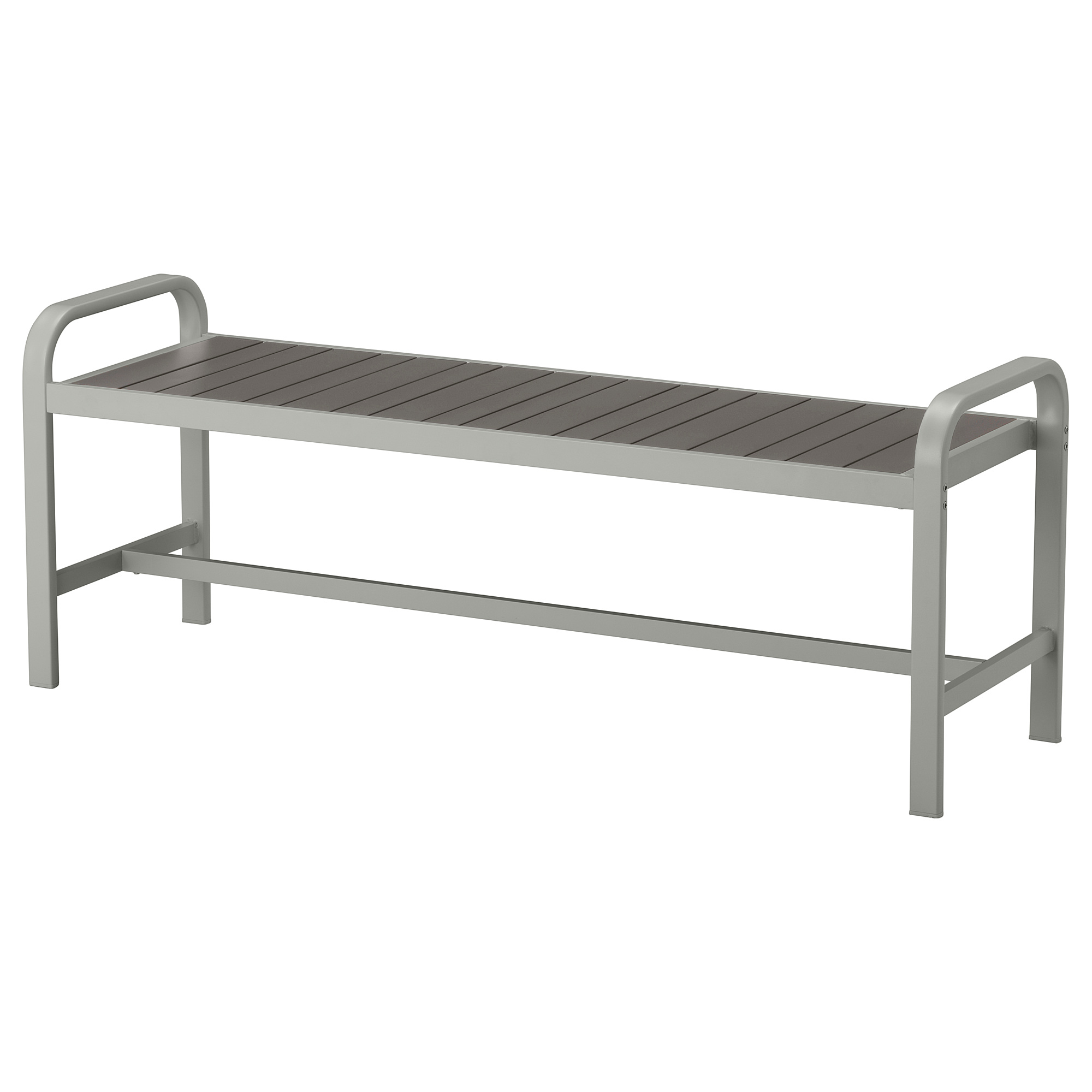 SJÄLLAND bench, outdoor, light grey/dark grey IKEA Hong Kong and Macau