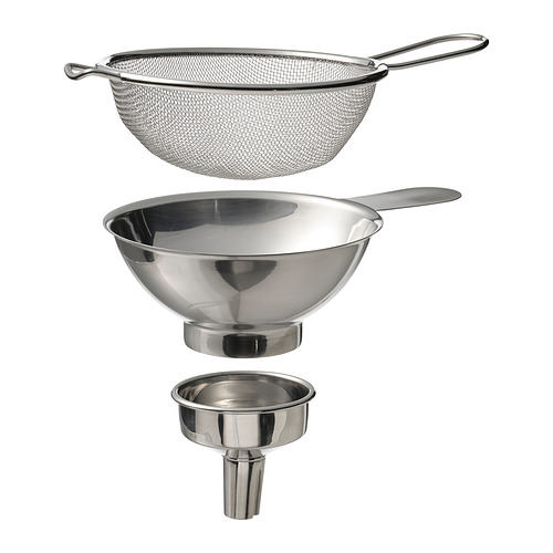 TABBERAS strainer/funnel set of 3
