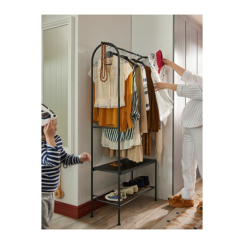 GRÅFJÄLLET 衣帽架連鞋履貯物