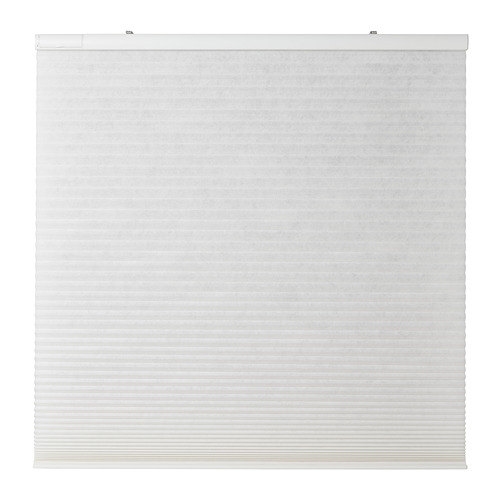 PRAKTLYSING 風琴簾, 100x195 cm, 智能 無線/電池操作 白色