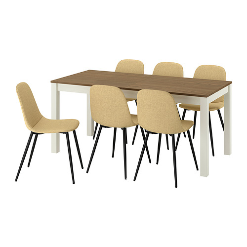 NORDMANSSKÄR/ÅLHULT table and 6 chairs