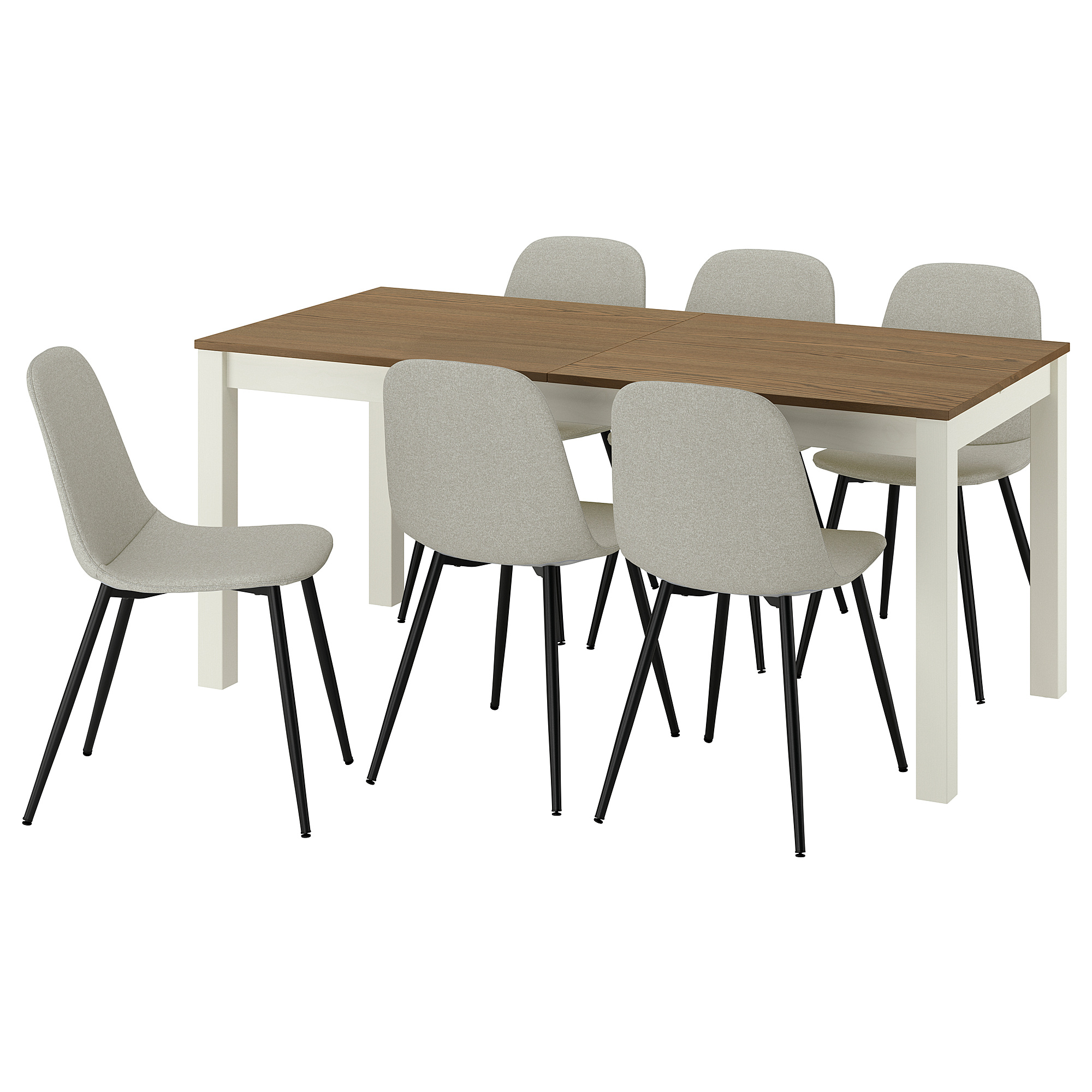 NORDMANSSKÄR/ÅLHULT table and 6 chairs