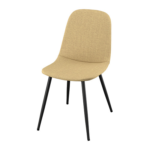 NORDMANSSKÄR - 椅子, 黑色/Fetafors黃/米黃色 | IKEA 香港及澳門 - E1000410_S4