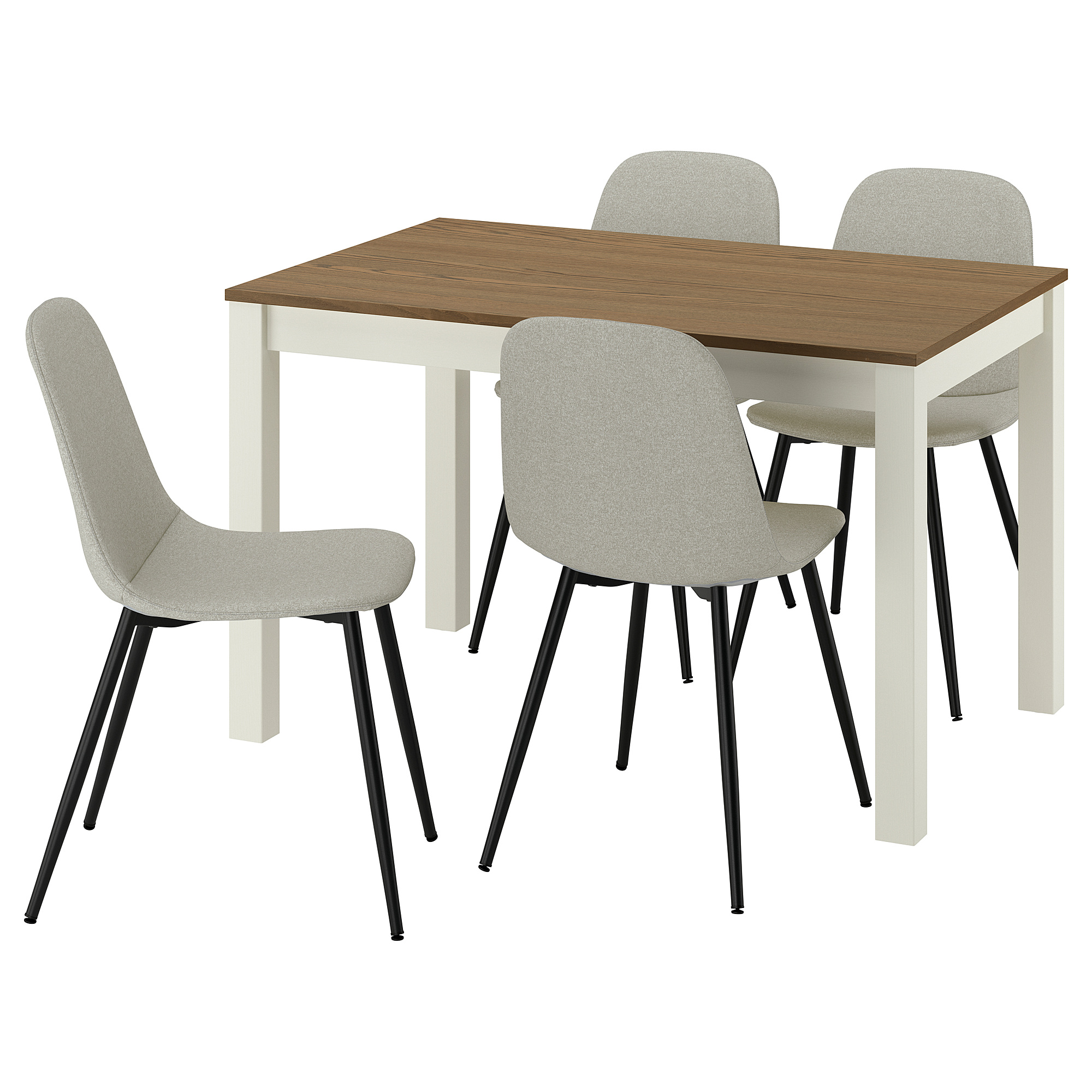 NORDMANSSKÄR/ÅLHULT table and 4 chairs