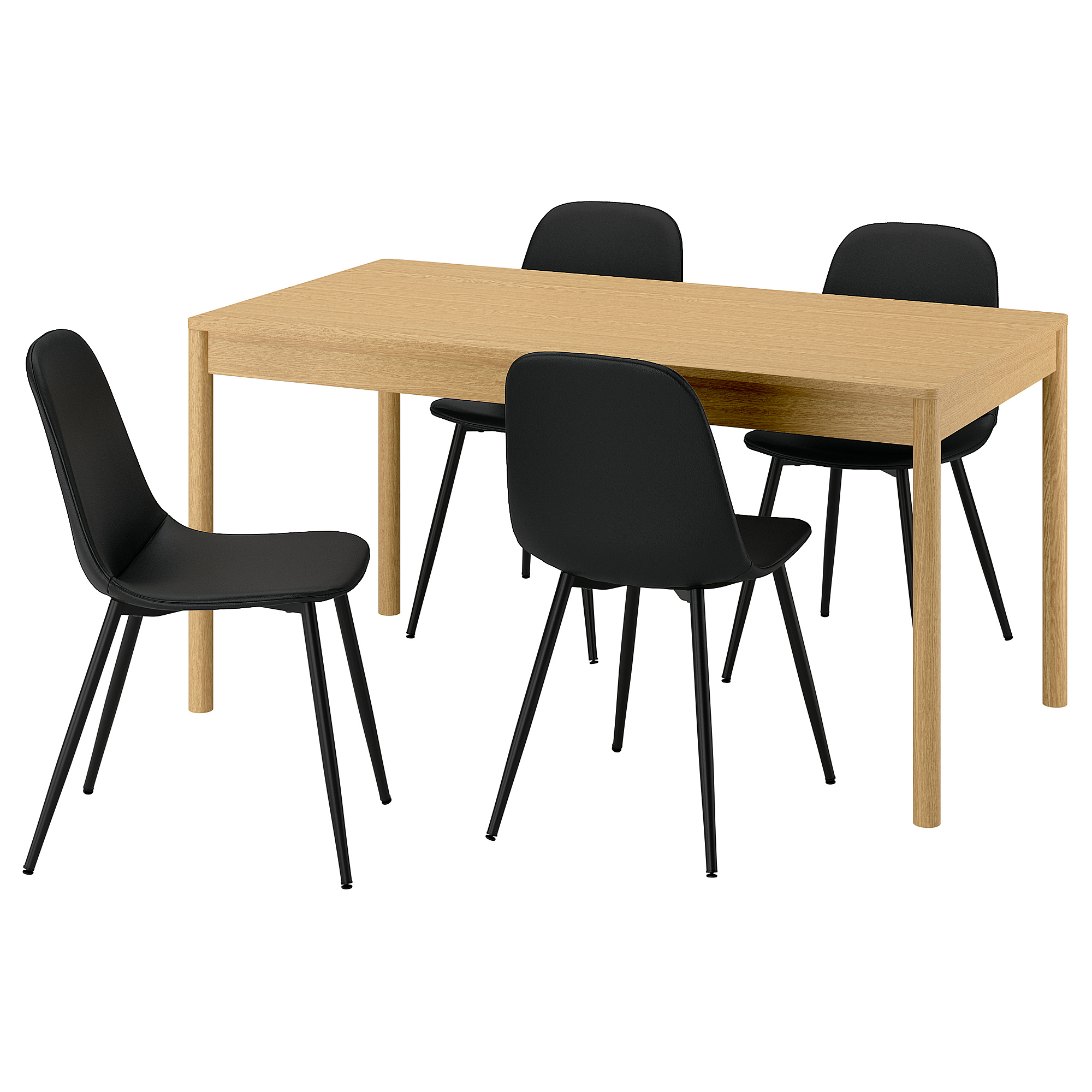 NORDMANSSKÄR/TONSTAD table and 4 chairs