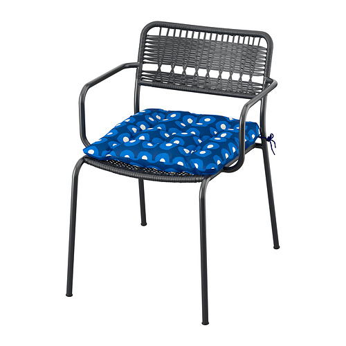 LÄCKÖ chair with armrests, outdoor