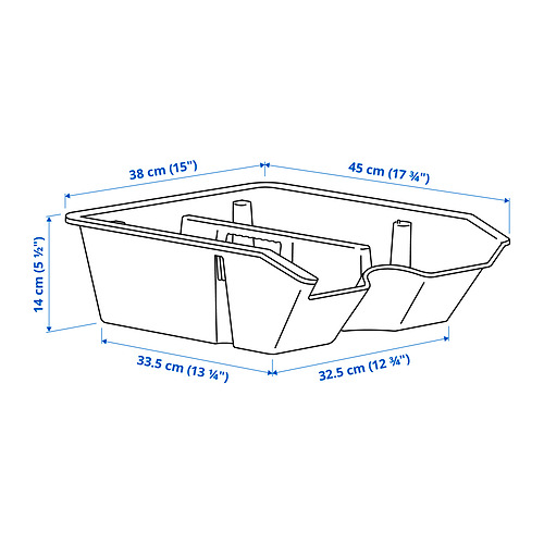 SORTERA insert with compartments