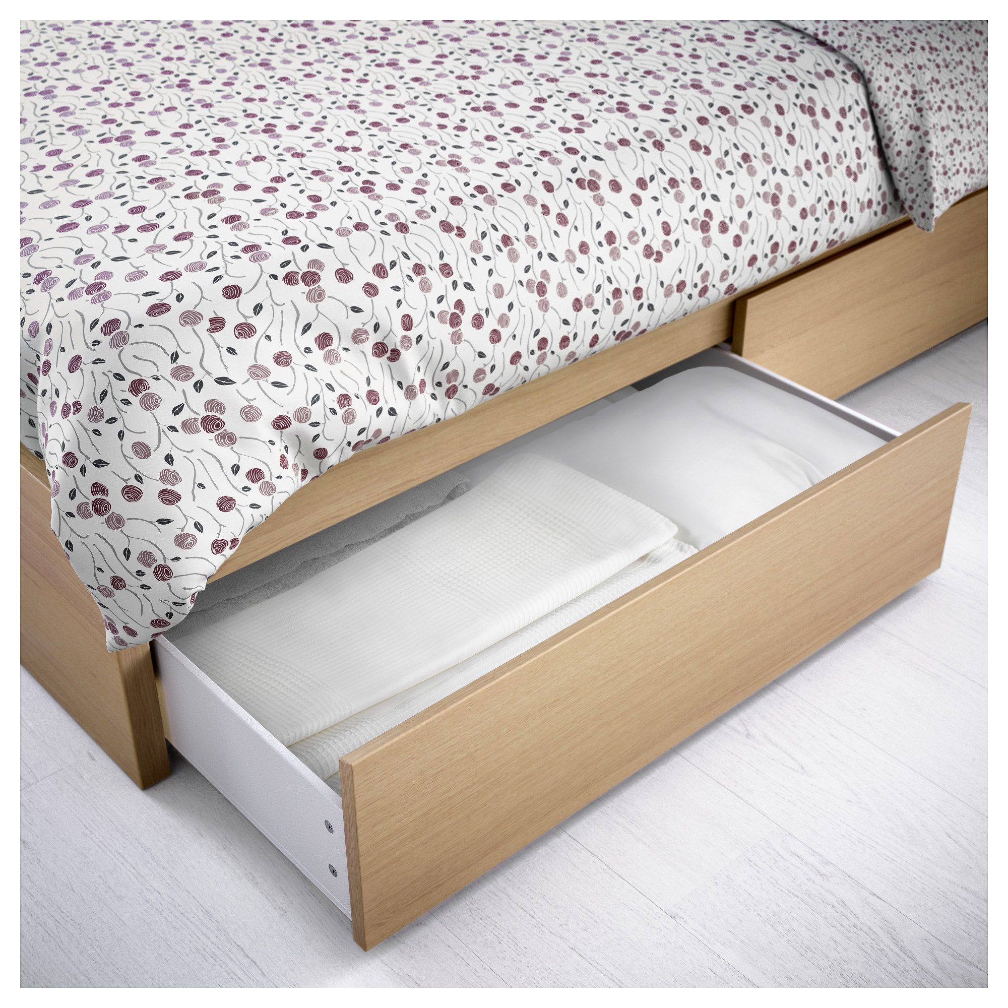 Malm Bed Storage Box For High Bed Frame Queen King Ikea