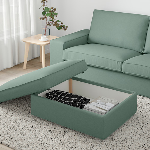 KIVIK footstool with storage