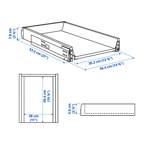 MAXIMERA 抽屜，低