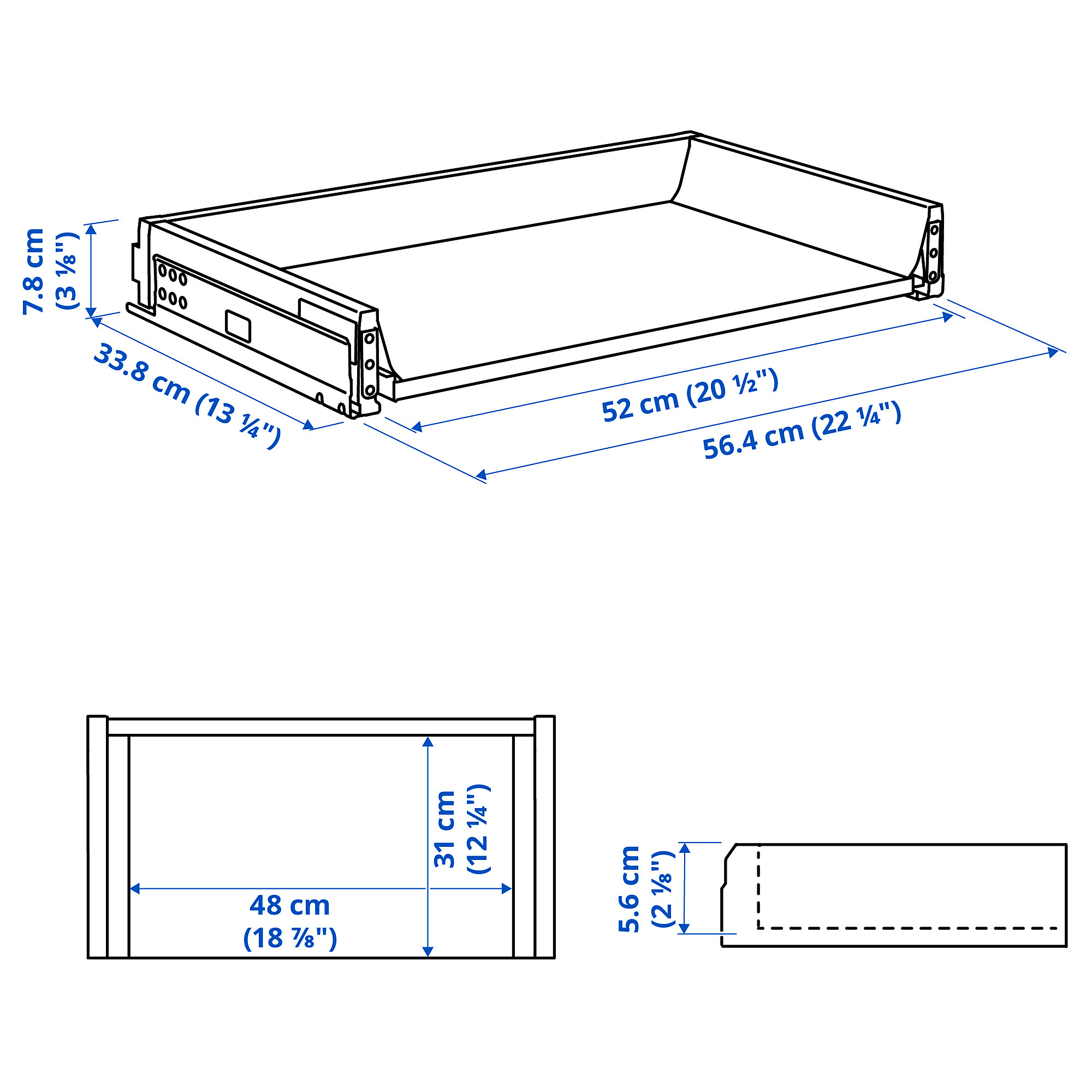 MAXIMERA drawer, low