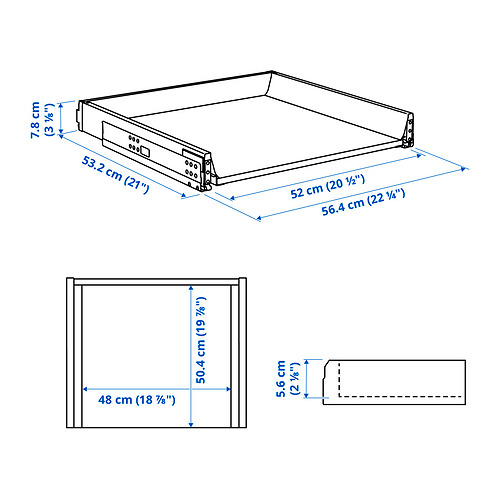 MAXIMERA drawer, low