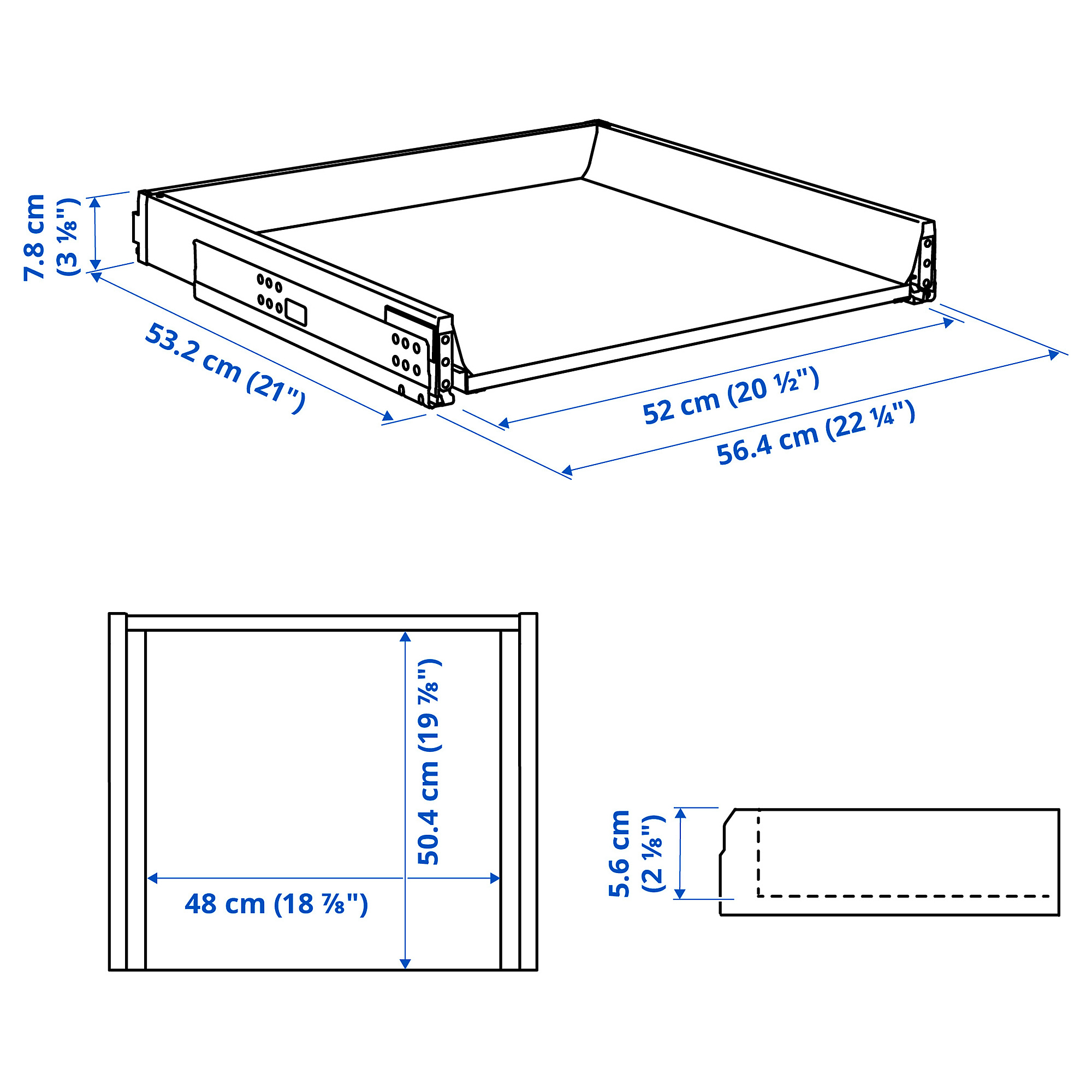MAXIMERA drawer, low