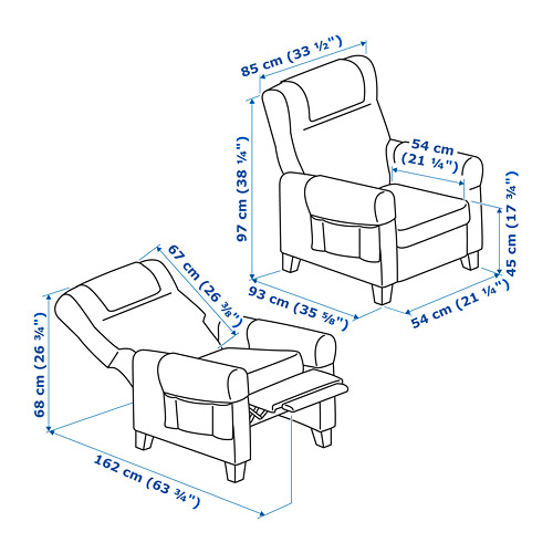 MUREN recliner Remmarn light grey IKEA Hong Kong and Macau