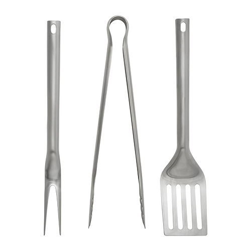GRILLTIDER 燒烤工具，3件裝