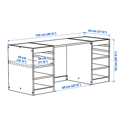 TROFAST 書檯連層板