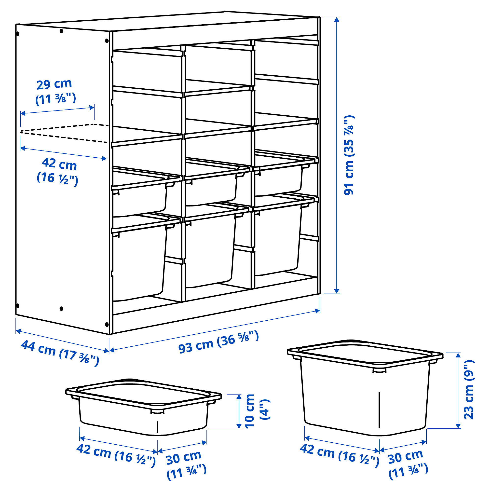 TROFAST storage combination