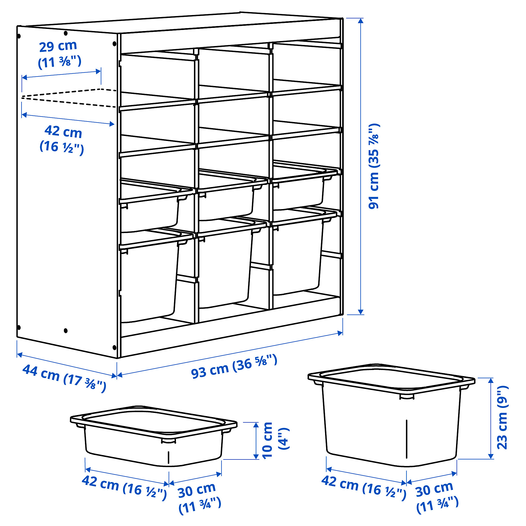 TROFAST storage combination