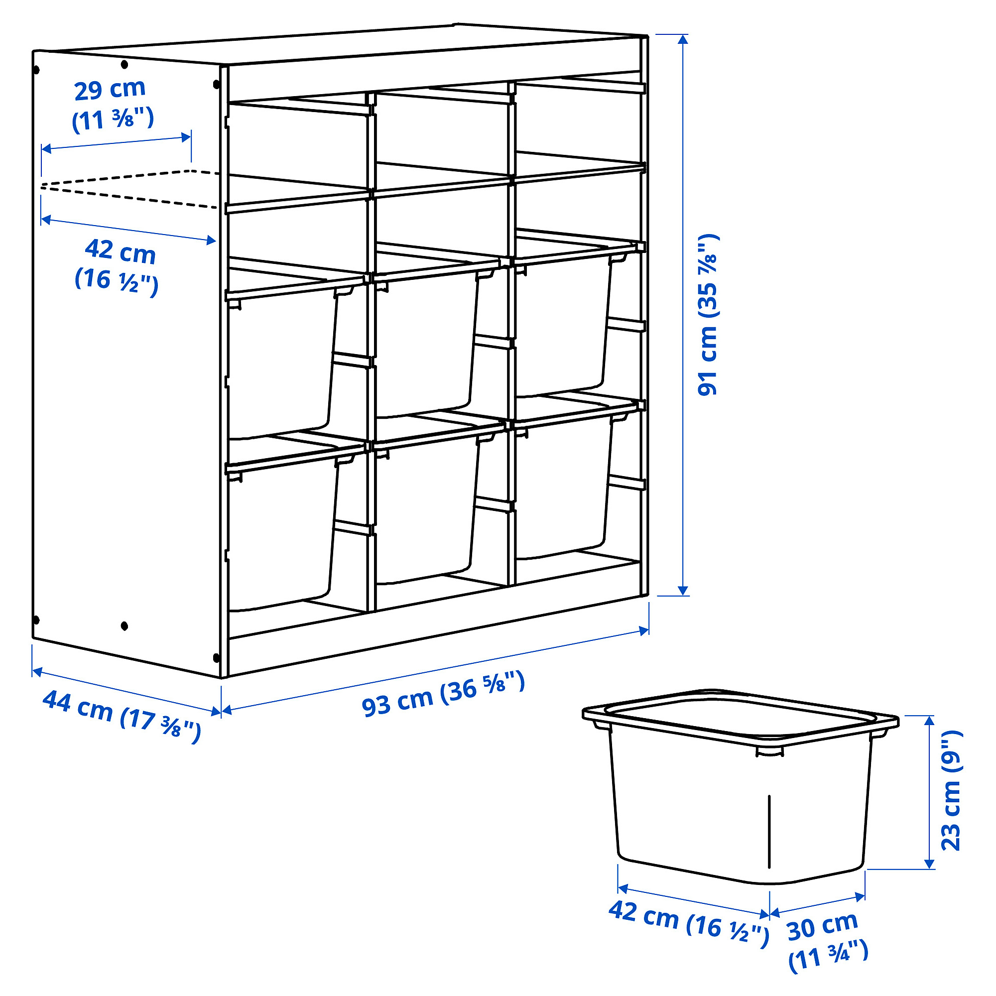TROFAST storage combination