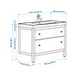 ORRSJÖN/HEMNES wash-stnd w drawers/wash-basin/tap