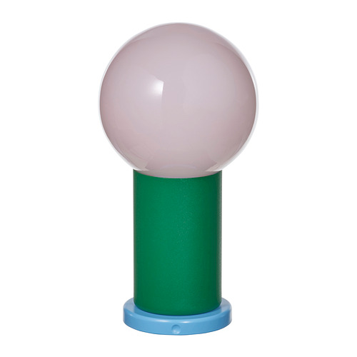 IKEA PS 2026 - 便攜式LED燈, 電池操作 可調式/綠色 淺粉紅色, 22 厘米 | IKEA 香港及澳門 - E1000804_S4