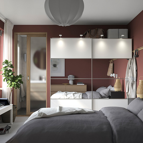 PAX/MEHAMN/AULI wardrobe with sliding doors