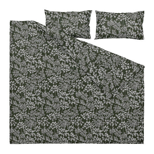 DAGGBJÖRNBÄR duvet cover and 2 pillowcases
