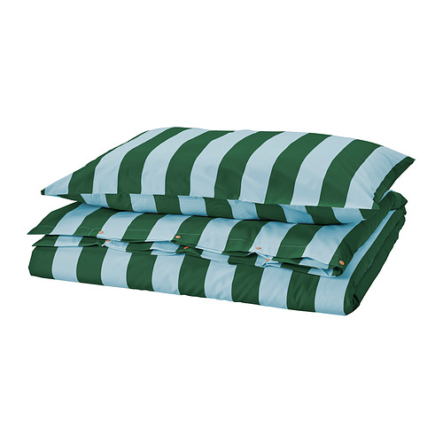 SLÅNHÖSTMAL duvet cover and pillowcase
