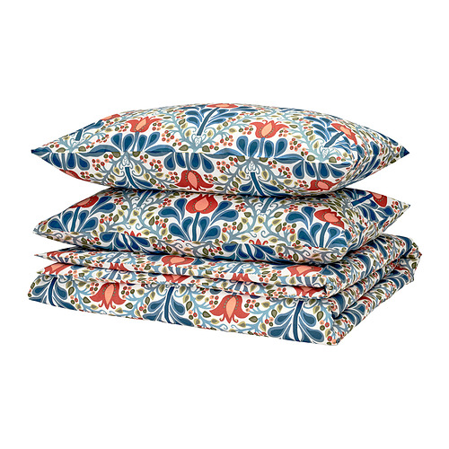 SÄTERVIDE duvet cover and 2 pillowcases