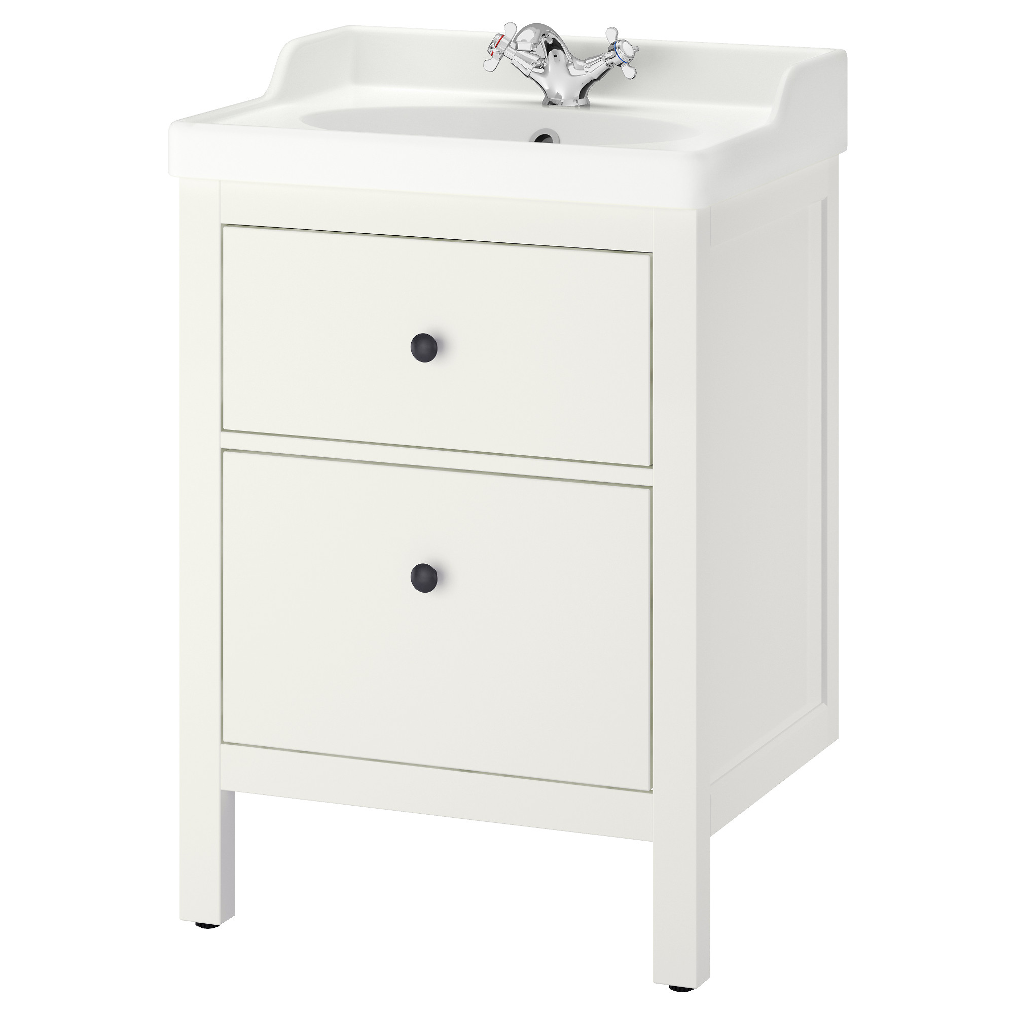 RUTSJÖN/HEMNES wash-stnd w drawers/wash-basin/tap