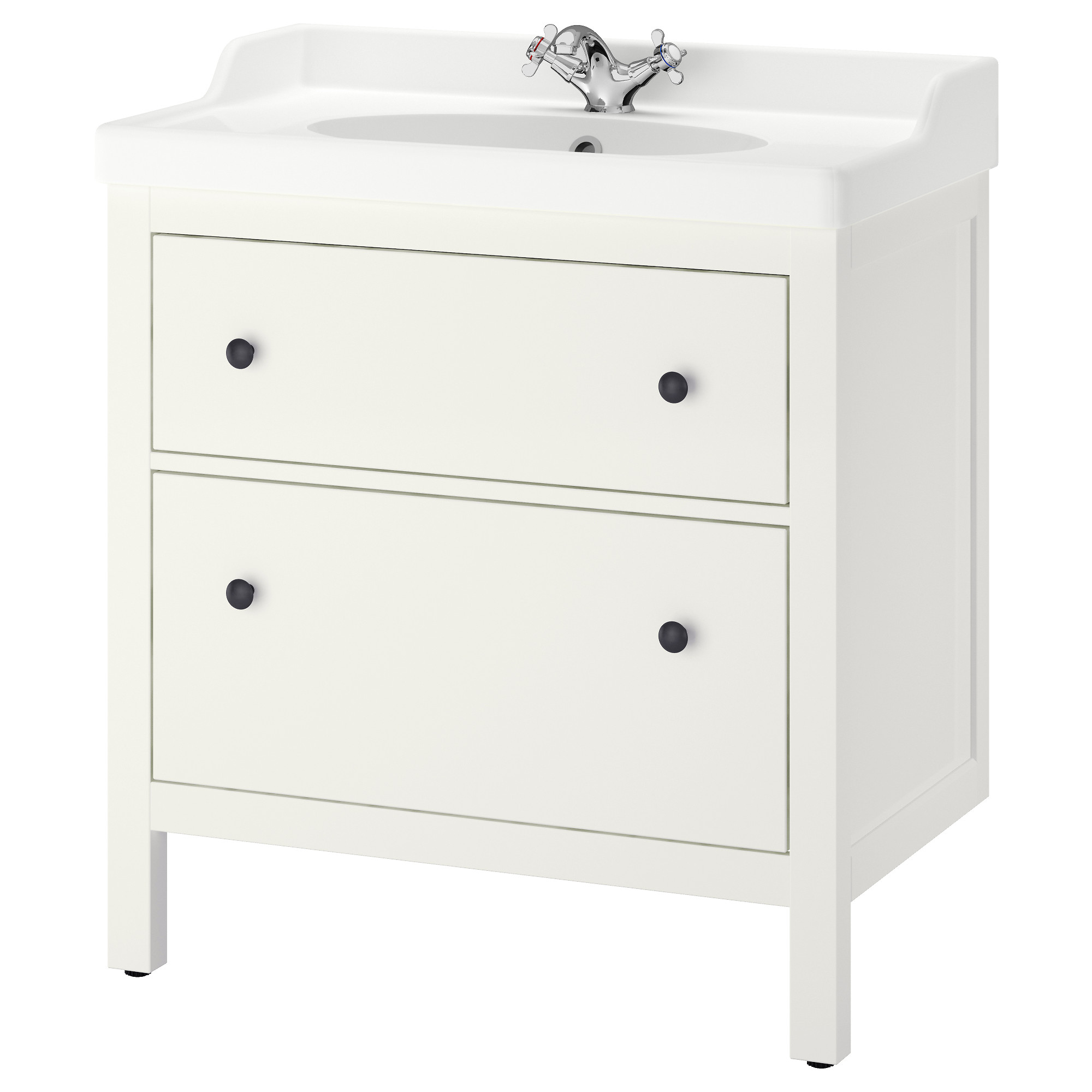 RUTSJÖN/HEMNES wash-stnd w drawers/wash-basin/tap