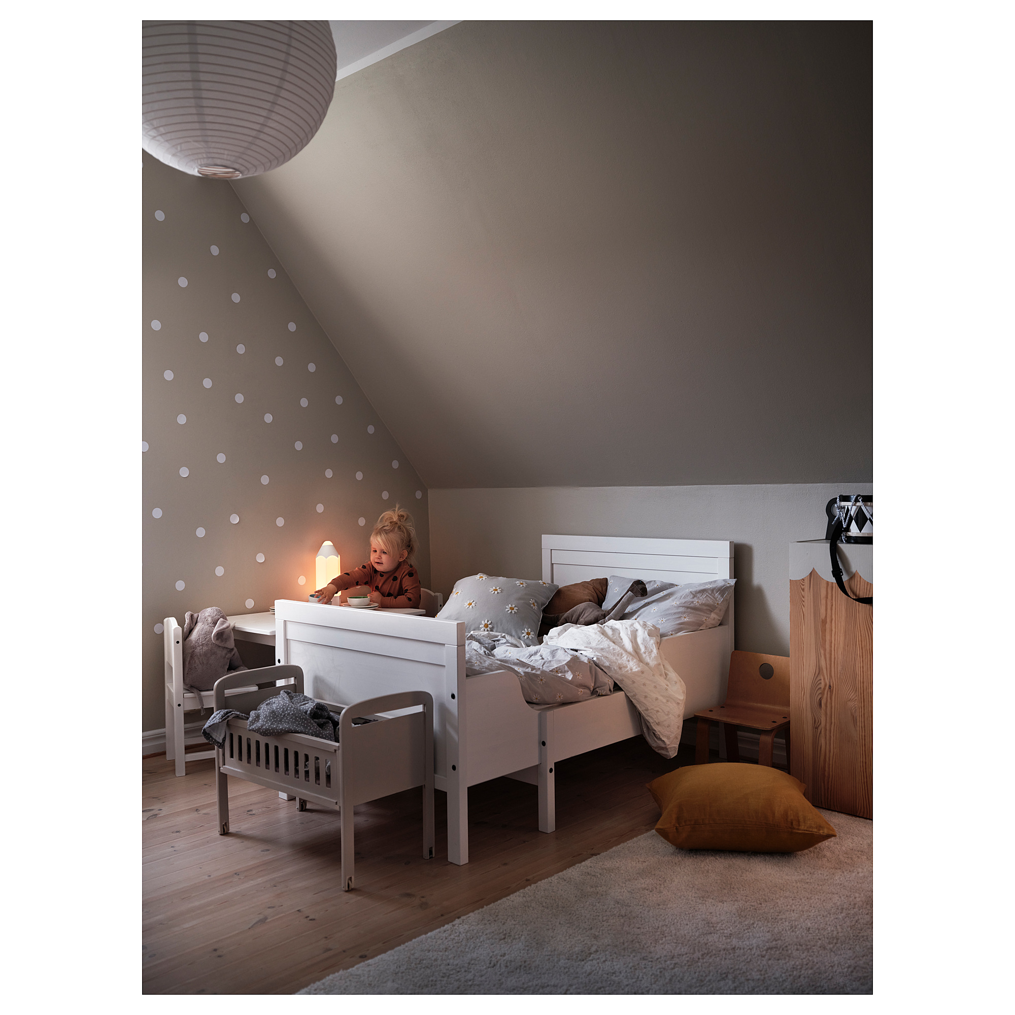 SUNDVIK ext bed frame with slatted bed base