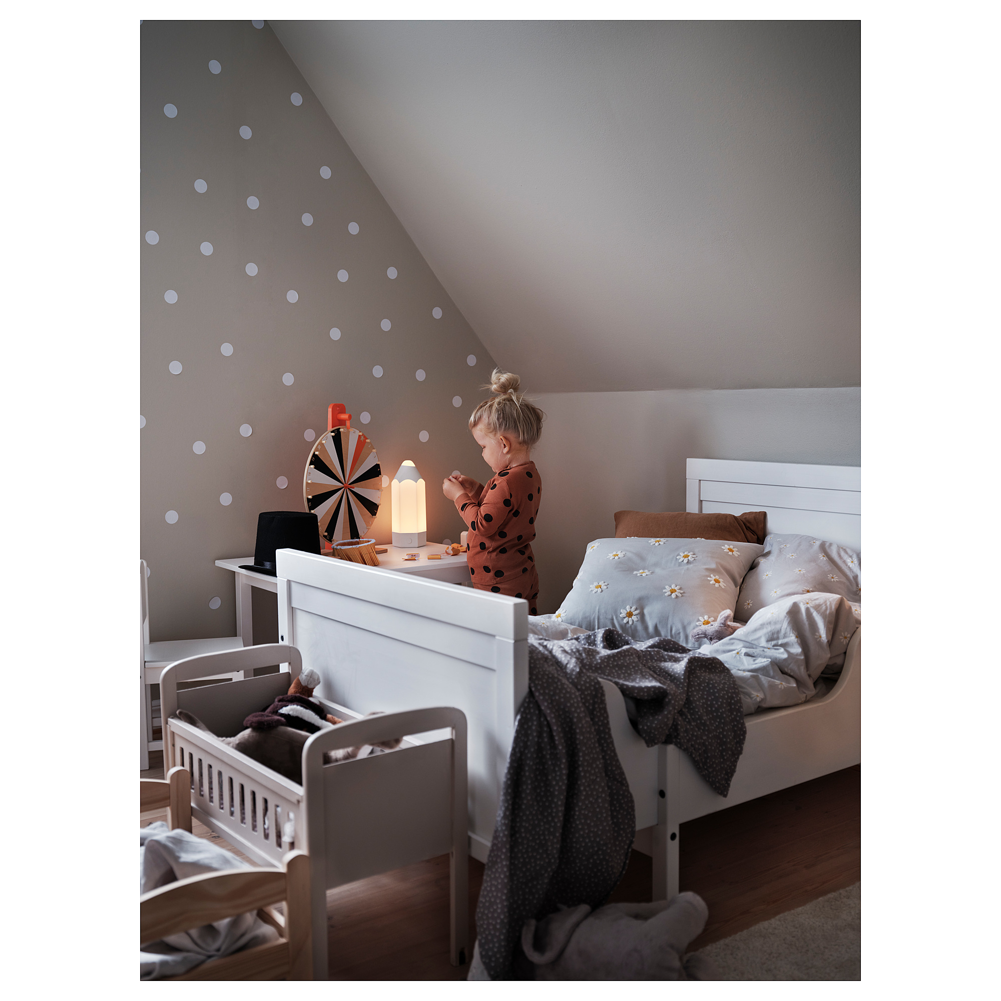 SUNDVIK ext bed frame with slatted bed base