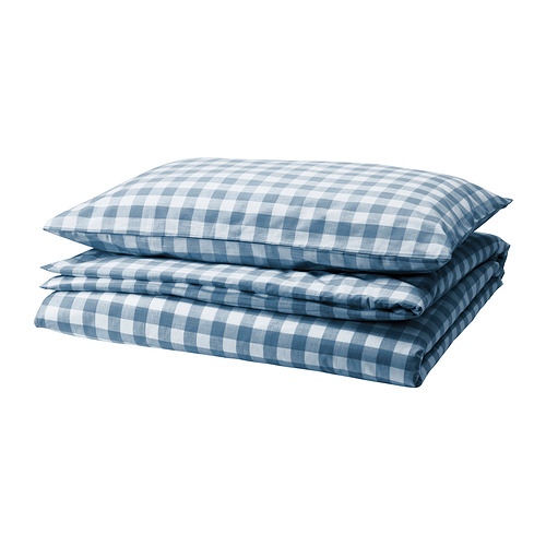 EKTANDVINGE duvet cover and pillowcase