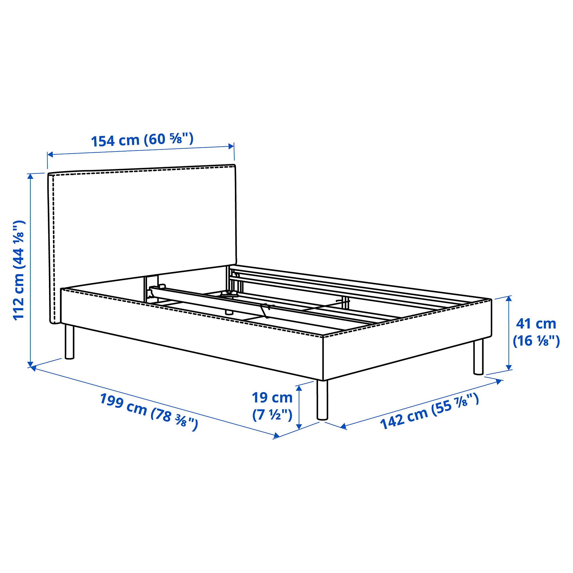 TÄRNKULLEN cover bed frame