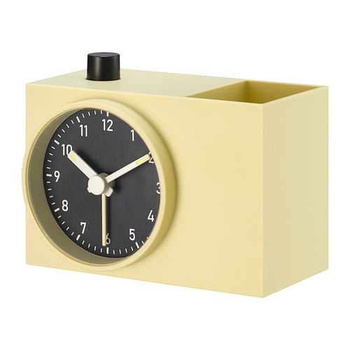 ÖKENMARSVIN - alarm clock, yellow, 11x6x9 cm | IKEA Hong Kong and Macau - E1001080_S4