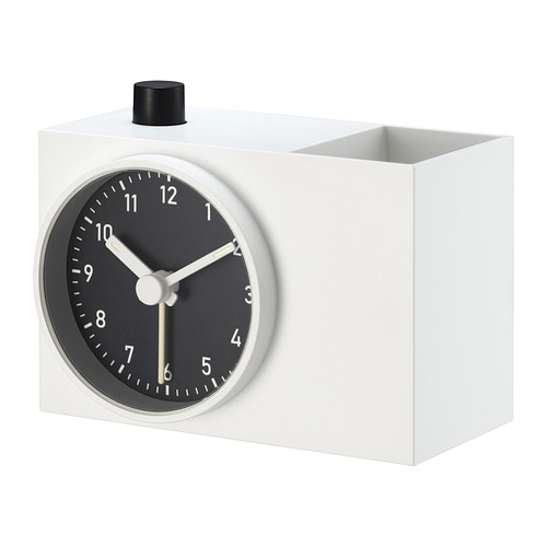 ÖKENMARSVIN - alarm clock, white, 11x6x9 cm | IKEA Hong Kong and Macau - E1001085_S4